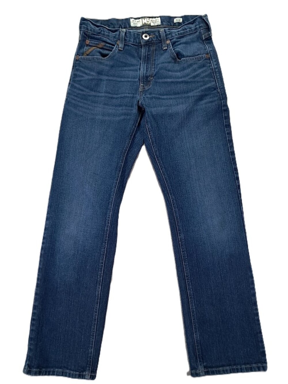 Ariat M5 Legacy Jean Men 30x31, Tag 30x32 Blue Denim Stretch Straight 10022784